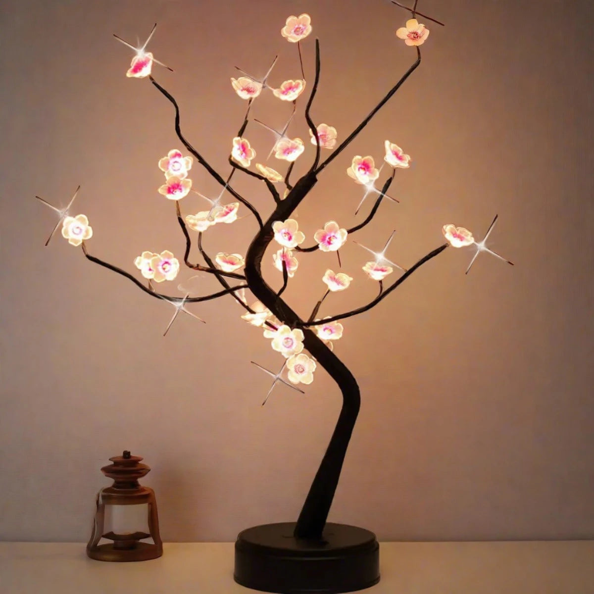Cherry Tree Bonsai Lamp